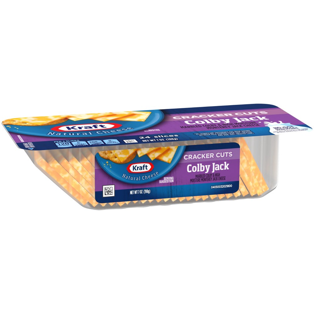 slide 5 of 6, Kraft Colby-Jack Marbled Cheese Cracker Cuts, 7 oz