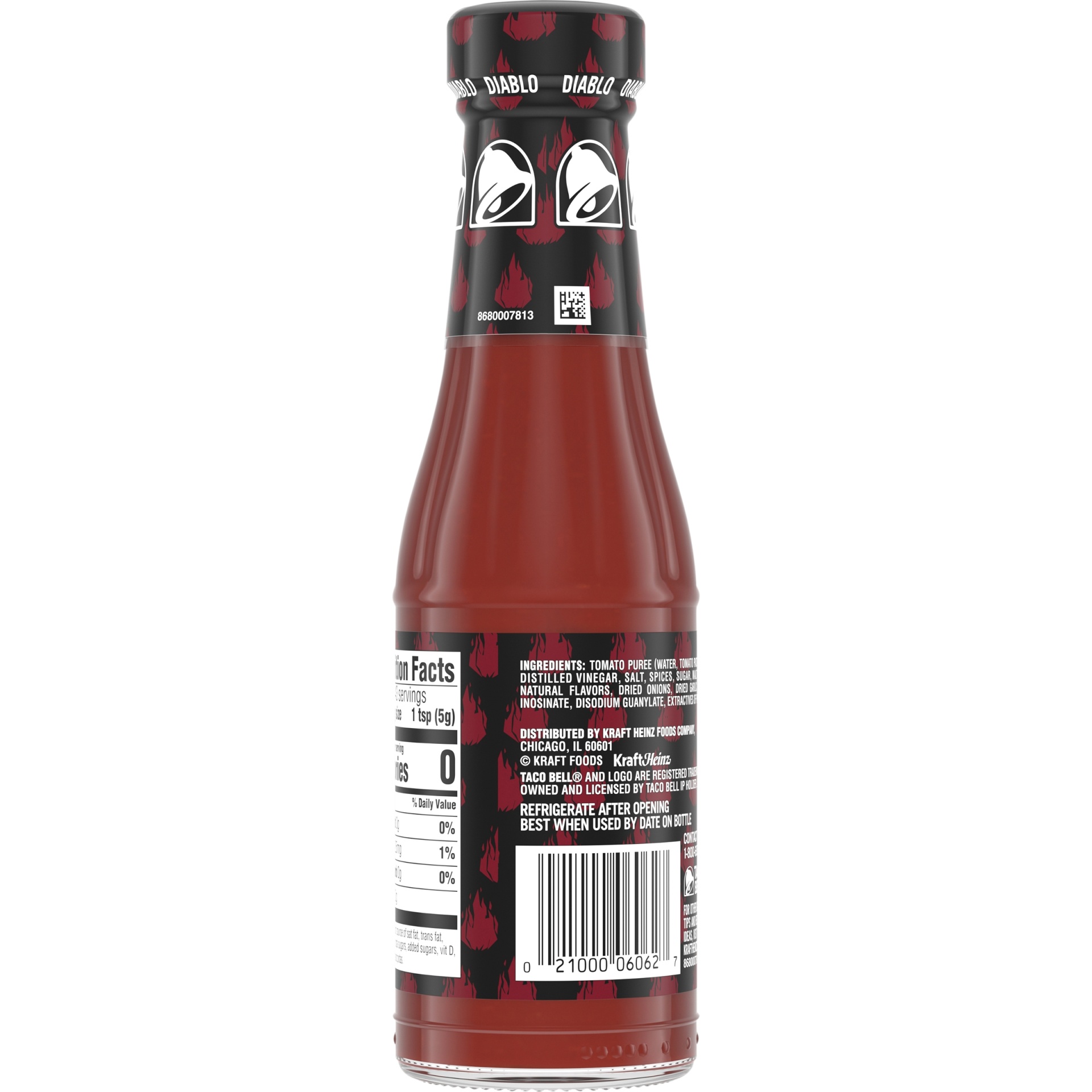 slide 4 of 6, Taco Bell Diablo Sauce, 7.5 oz Bottle, 7.5 oz