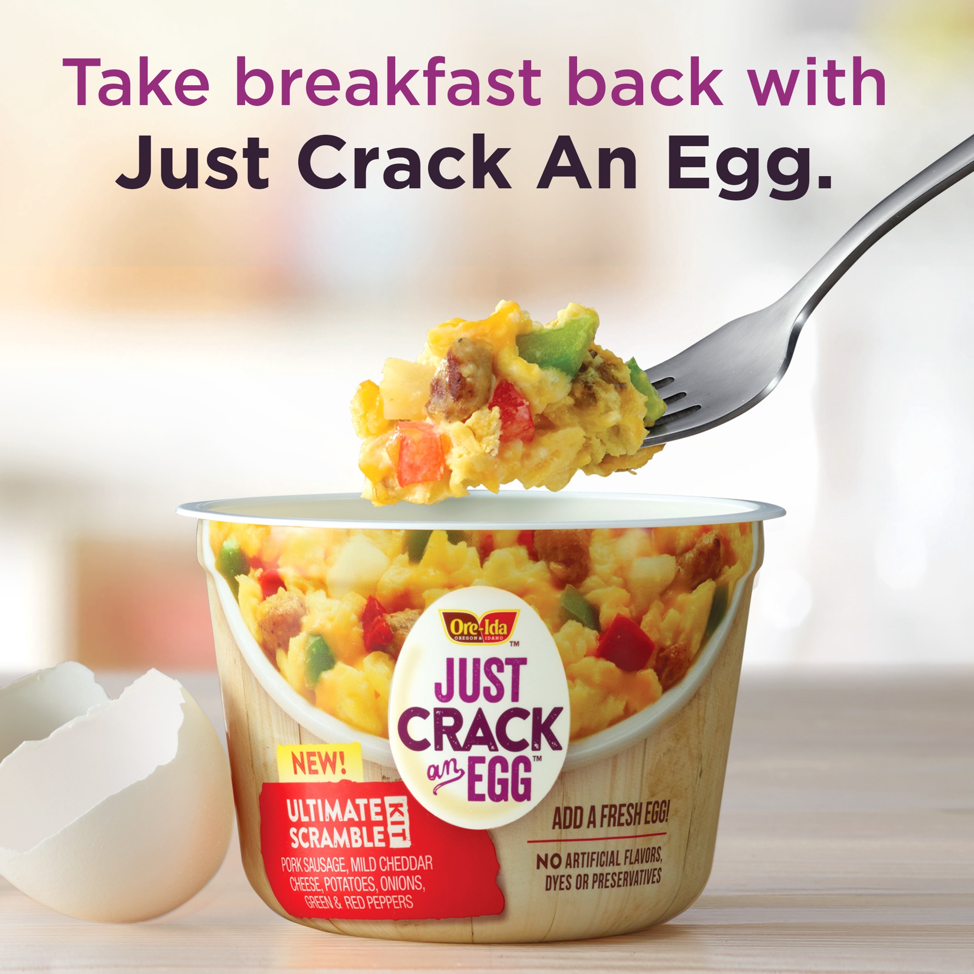 slide 5 of 10, Ore Ida Just Crack an Egg Ultimate Scramble Kit, 3 oz