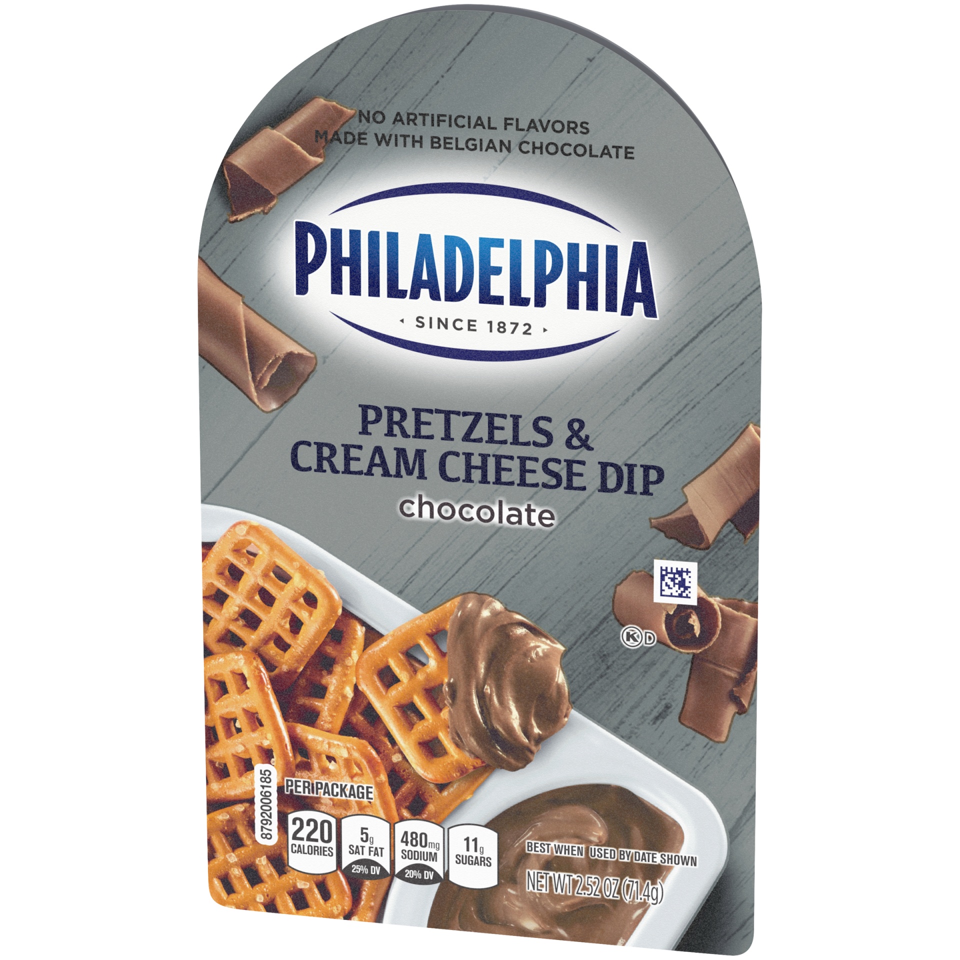 slide 4 of 6, Philadelphia Pretzels & Chocolate Cream Cheese Dip Snack Tray, 2.52 oz