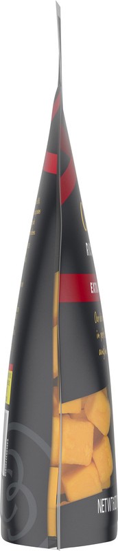 slide 3 of 5, Cracker Barrel Rich & Bold Extra Sharp Yellow Cheddar Cheese Cubes, 6 oz Bag, 6 oz