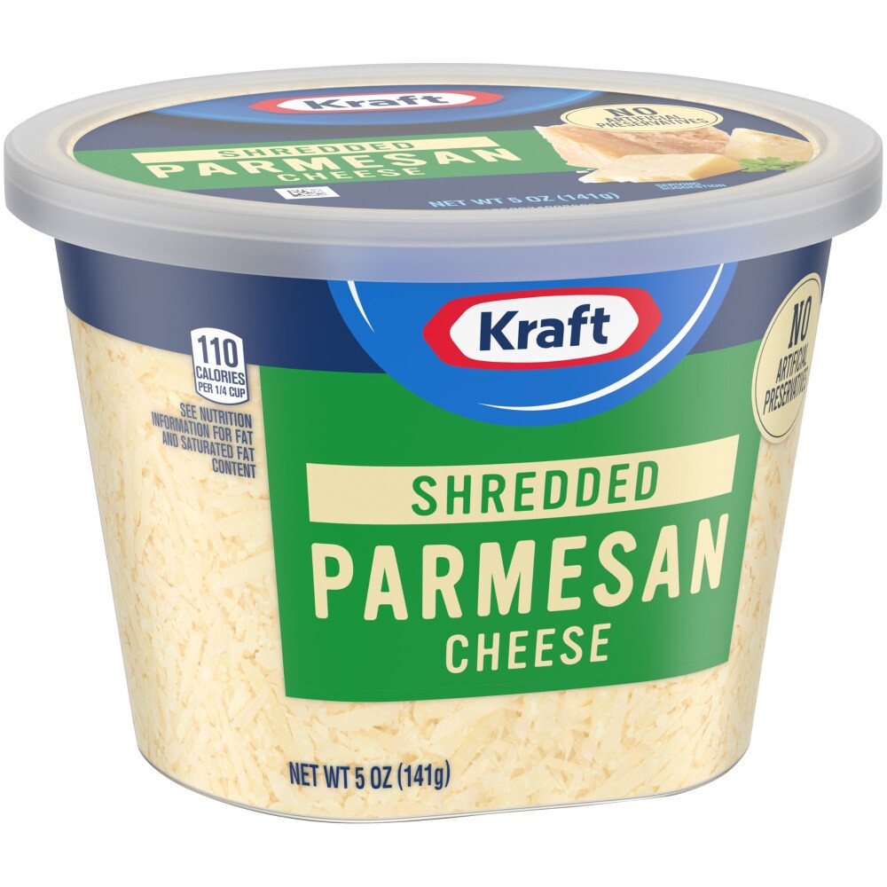slide 4 of 6, Kraft Shredded Parmesan Cheese, 5 oz. Tub, 5 oz