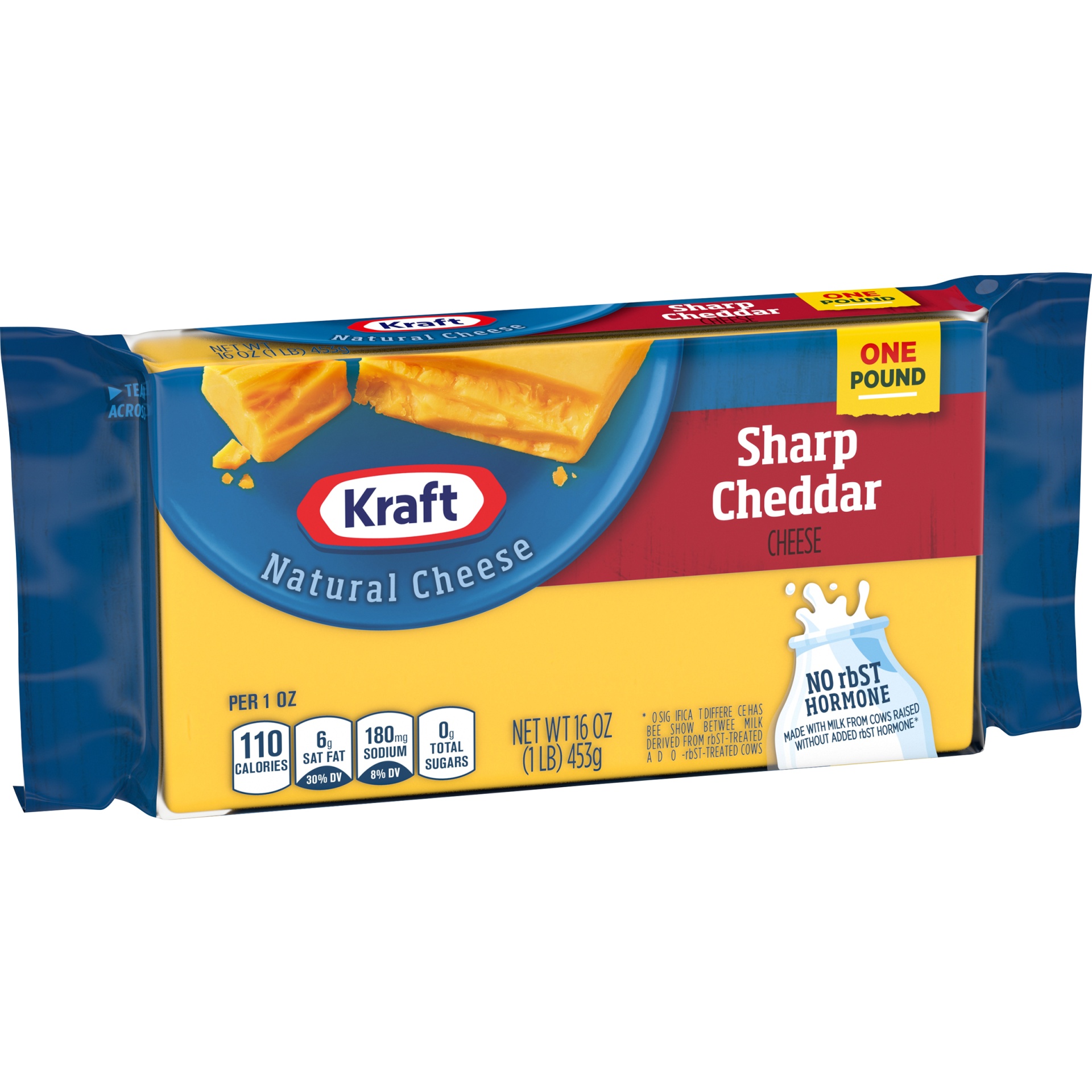 slide 2 of 6, Kraft Sharp Cheddar Cheese Block, 16 oz