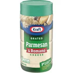 Kraft Parmesan & Romano Grated Cheese, 8 oz Shaker