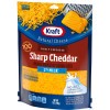 slide 3 of 6, Kraft Sharp Cheddar Finely Shredded Cheese with 2% Milk, 7 oz