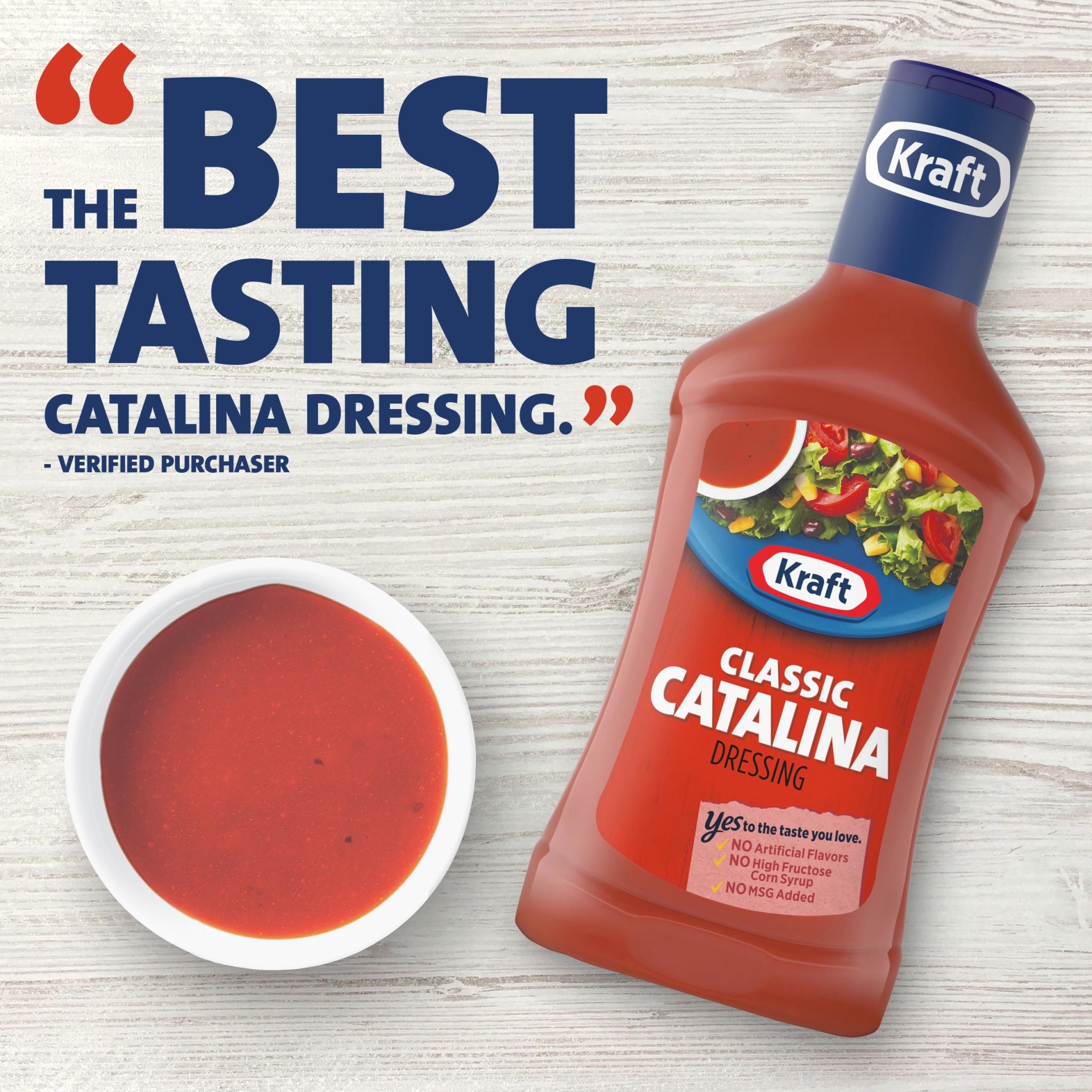 slide 7 of 13, Kraft Classic Catalina Dressing, 16 fl oz Bottle, 16 fl oz
