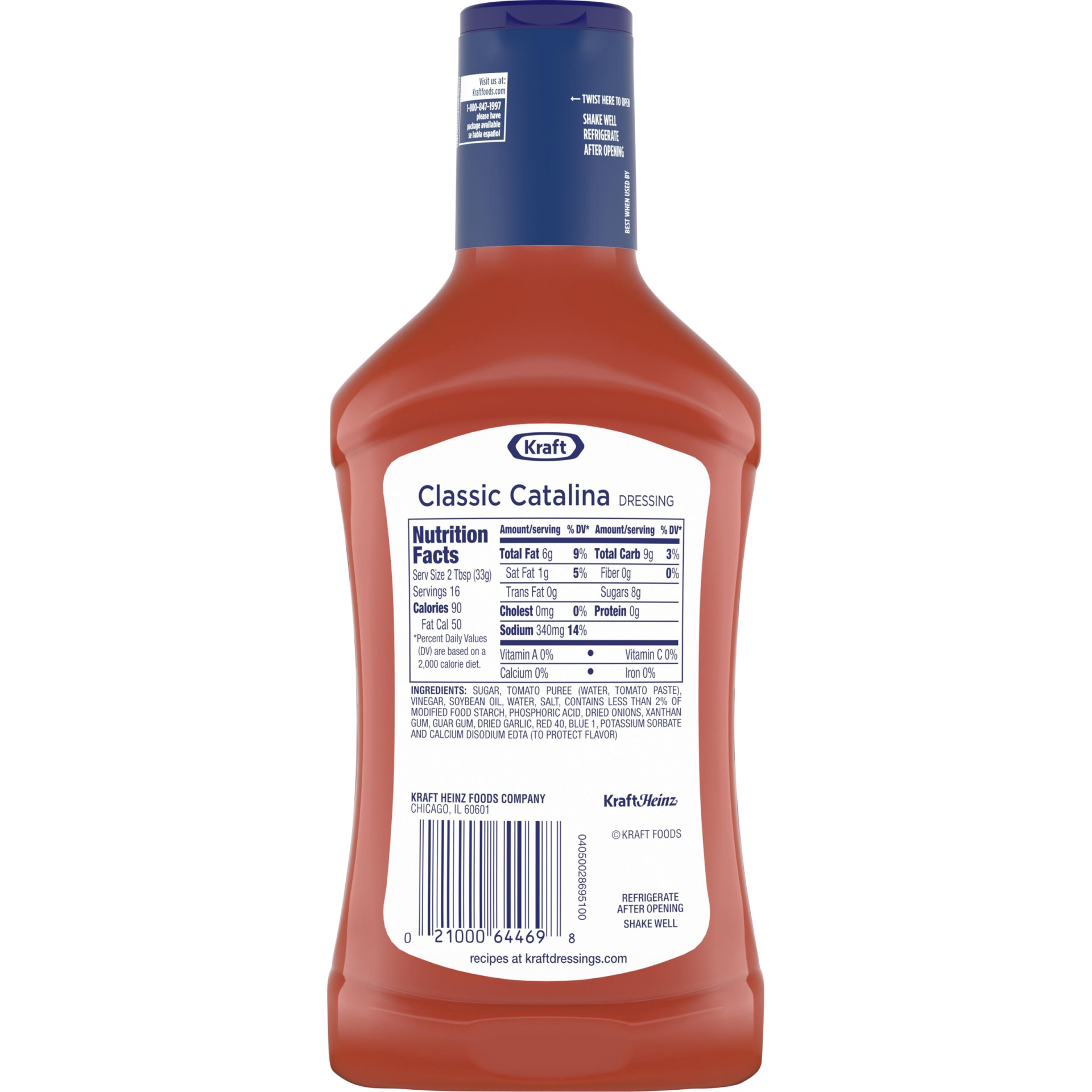 slide 3 of 13, Kraft Classic Catalina Dressing, 16 fl oz Bottle, 16 fl oz