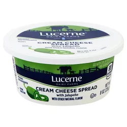 Lucerne Cream Cheese Spread Jalapeno Tub - 8 Oz