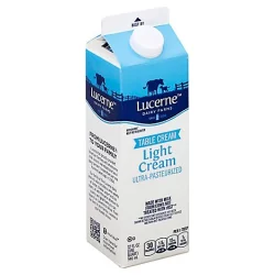 Lucerne Light Cream Ultra Pasteurized - 32 Oz