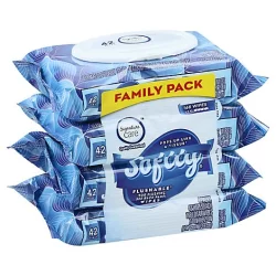 Signature Care Flushable Wipes Family Pack - 168 Count
