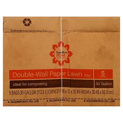 Signature SELECT Lawn & Leaf Bags 30 Gallon - 5 Count