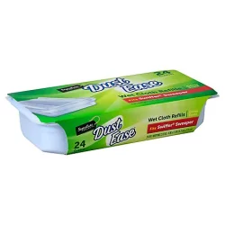 Signature SELECT Dust Ease Refills Wet Cloth Citrus Scent - 24 Count