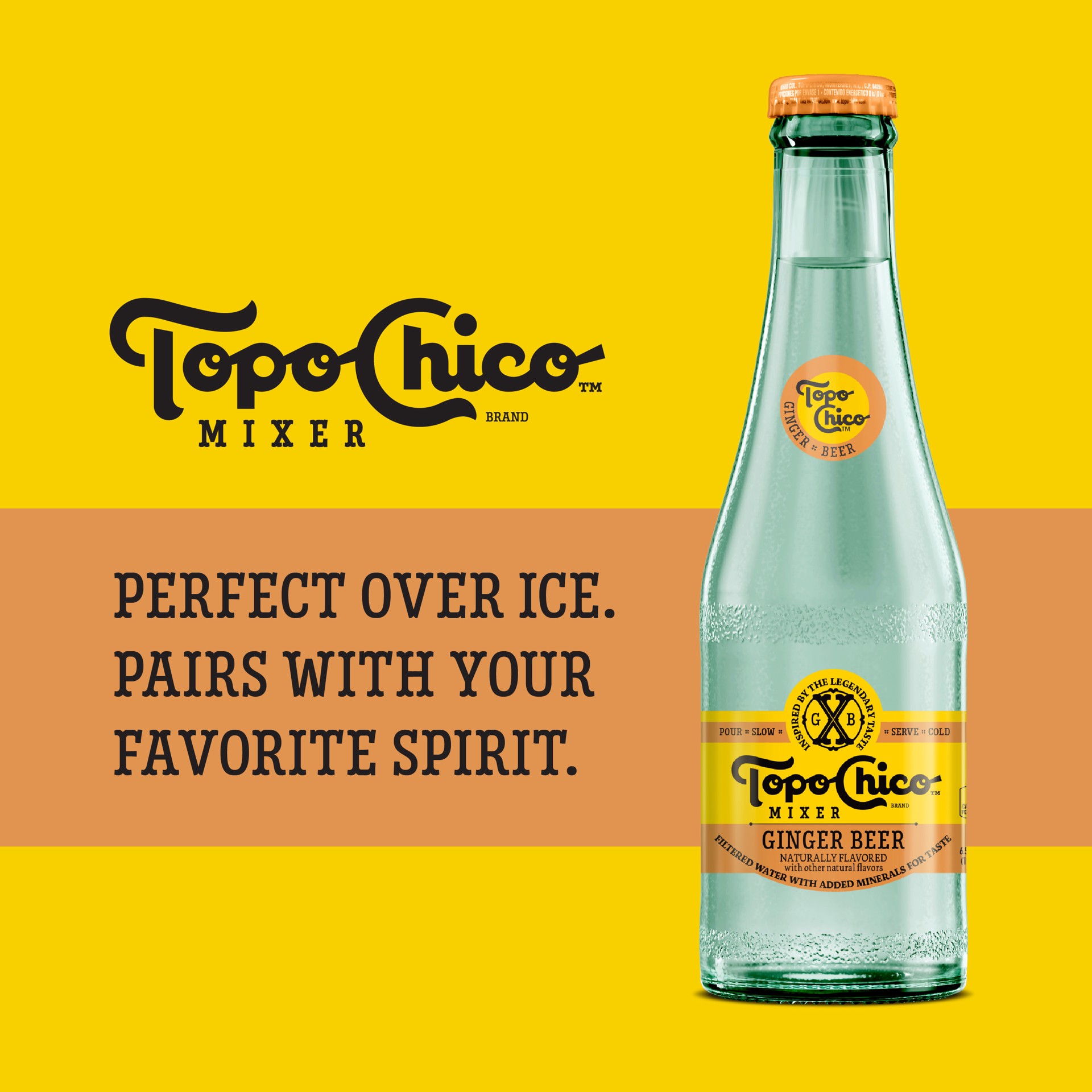 slide 3 of 5, Topo Chico Mixer Ginger Beer Glass Bottles- 4 ct, 4 ct; 7 oz