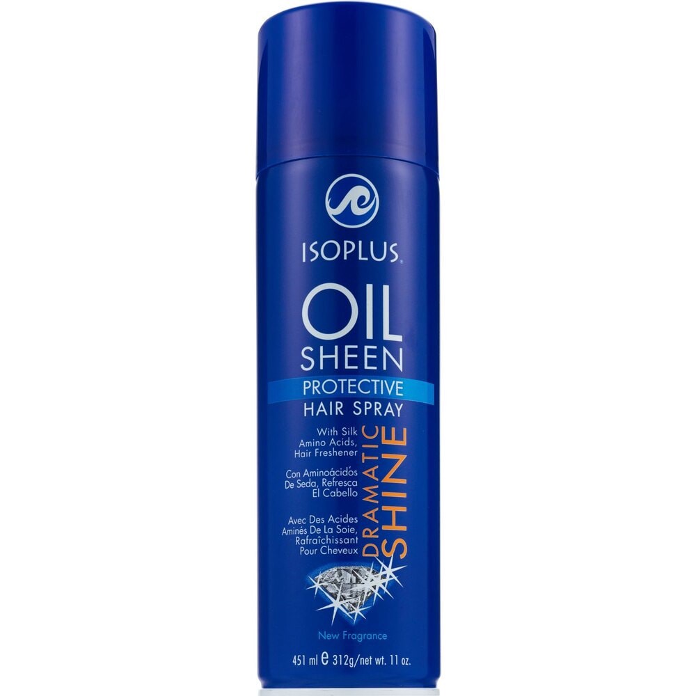 slide 4 of 4, Isoplus Oil Sheen Hair Spray, 11 oz