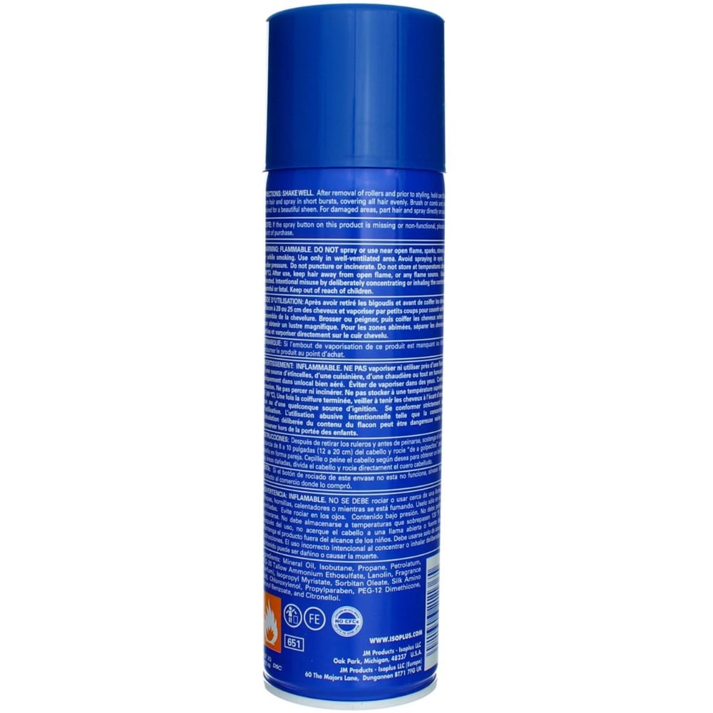 slide 3 of 4, Isoplus Oil Sheen Hair Spray, 11 oz