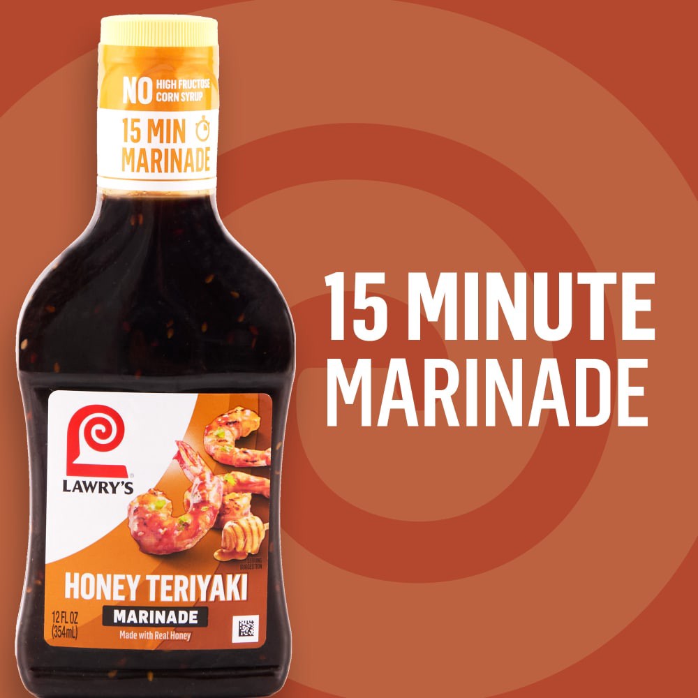 slide 2 of 6, Lawry's Honey Teriyaki Marinade, 12.0 fl oz, 12 fl oz