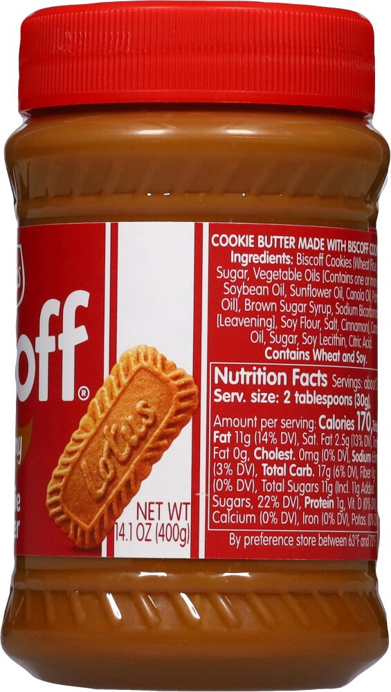 slide 2 of 4, Biscoff Cookie Butter, Creamy, 14.1 oz