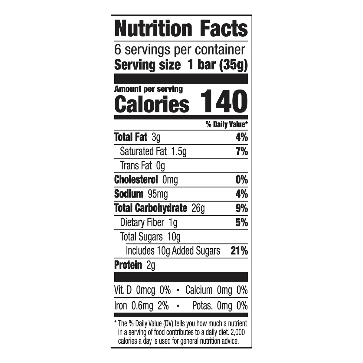 slide 5 of 10, Cascadian Farm Organic Granola Bars, Vanilla Chip Chewy Granola Bars, 6 Bars, 6 ct; 1.2 oz