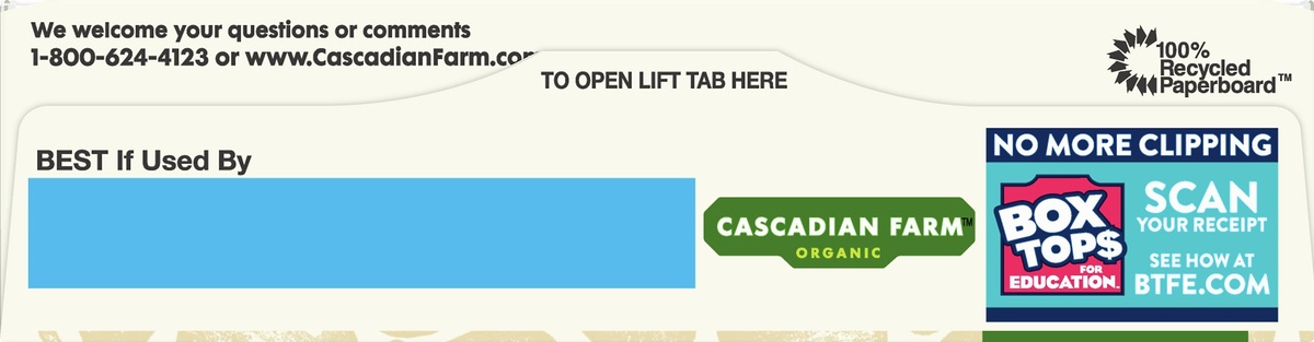 slide 6 of 10, Cascadian Farm Organic Granola Bars, Vanilla Chip Chewy Granola Bars, 6 Bars, 6 ct; 1.2 oz