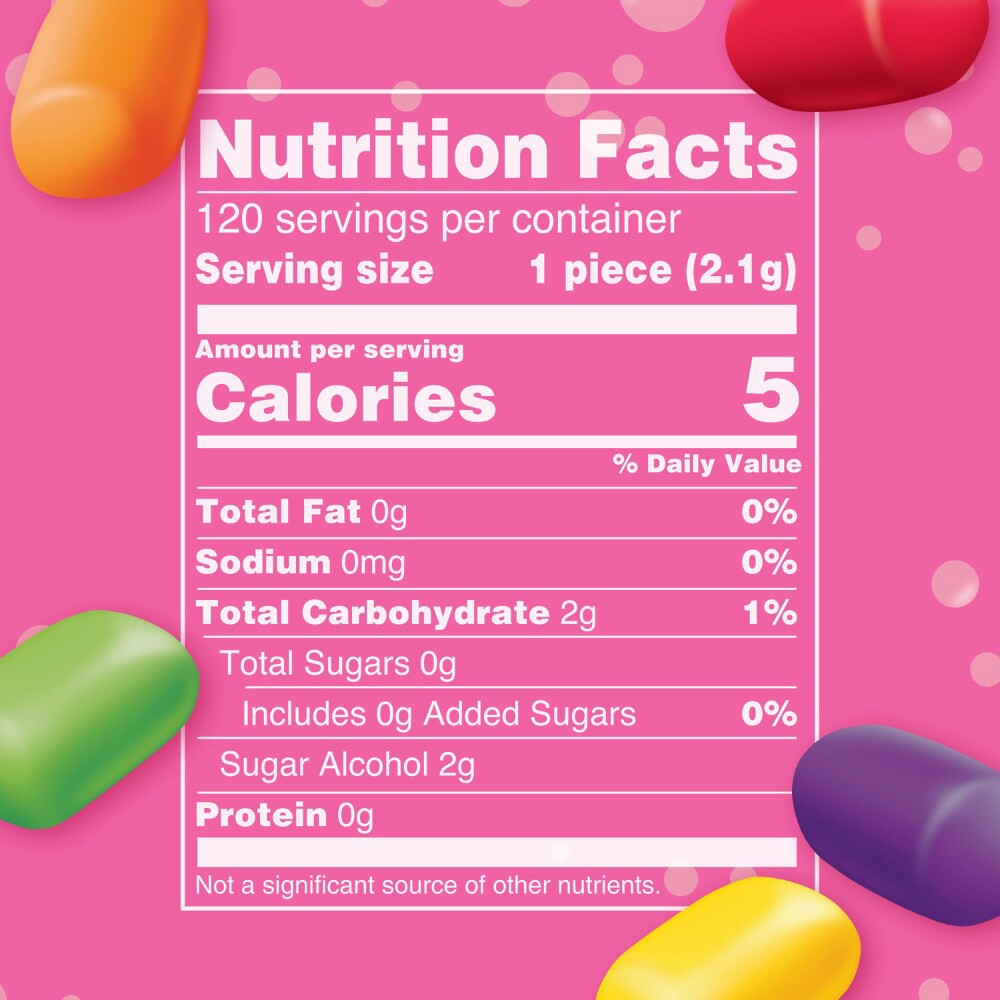 slide 6 of 6, Hubba Bubba Skittles Flavored Mini Gum - 120 ct, 120 ct