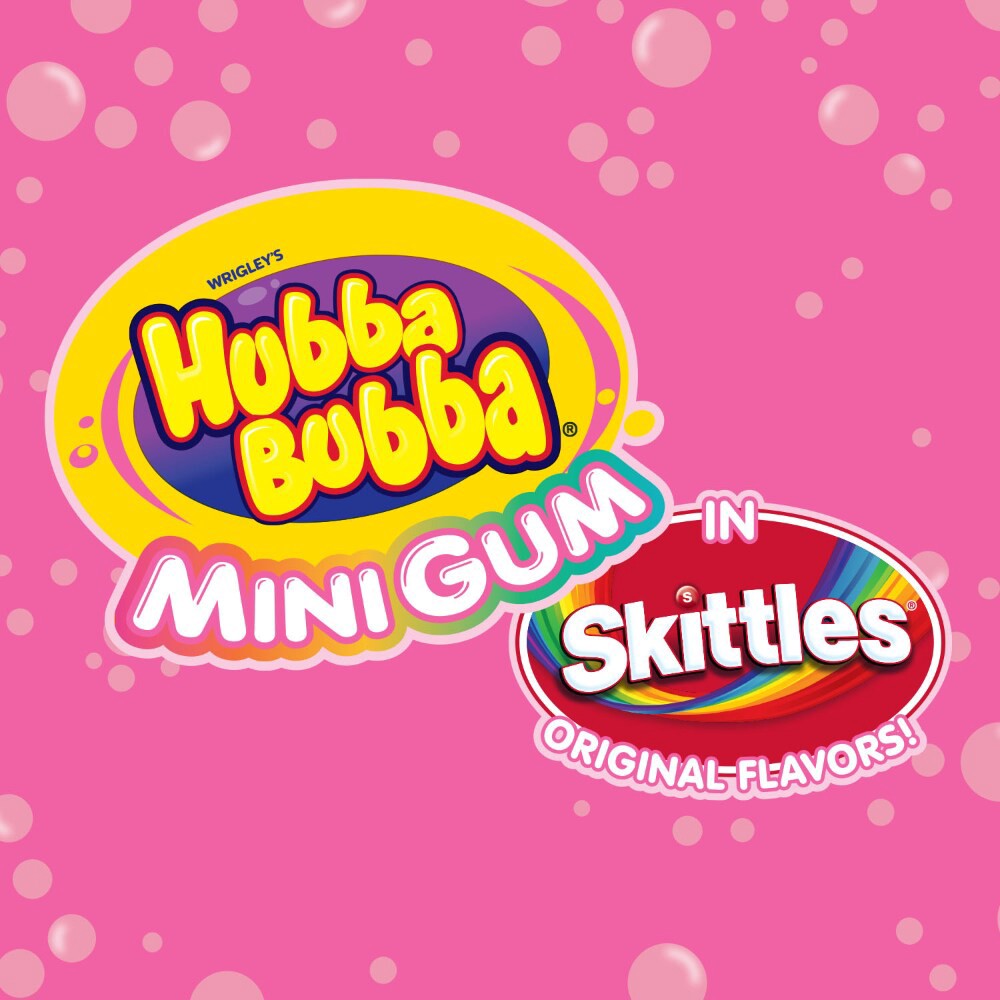 slide 2 of 6, Hubba Bubba Skittles Flavored Mini Gum - 120 ct, 120 ct