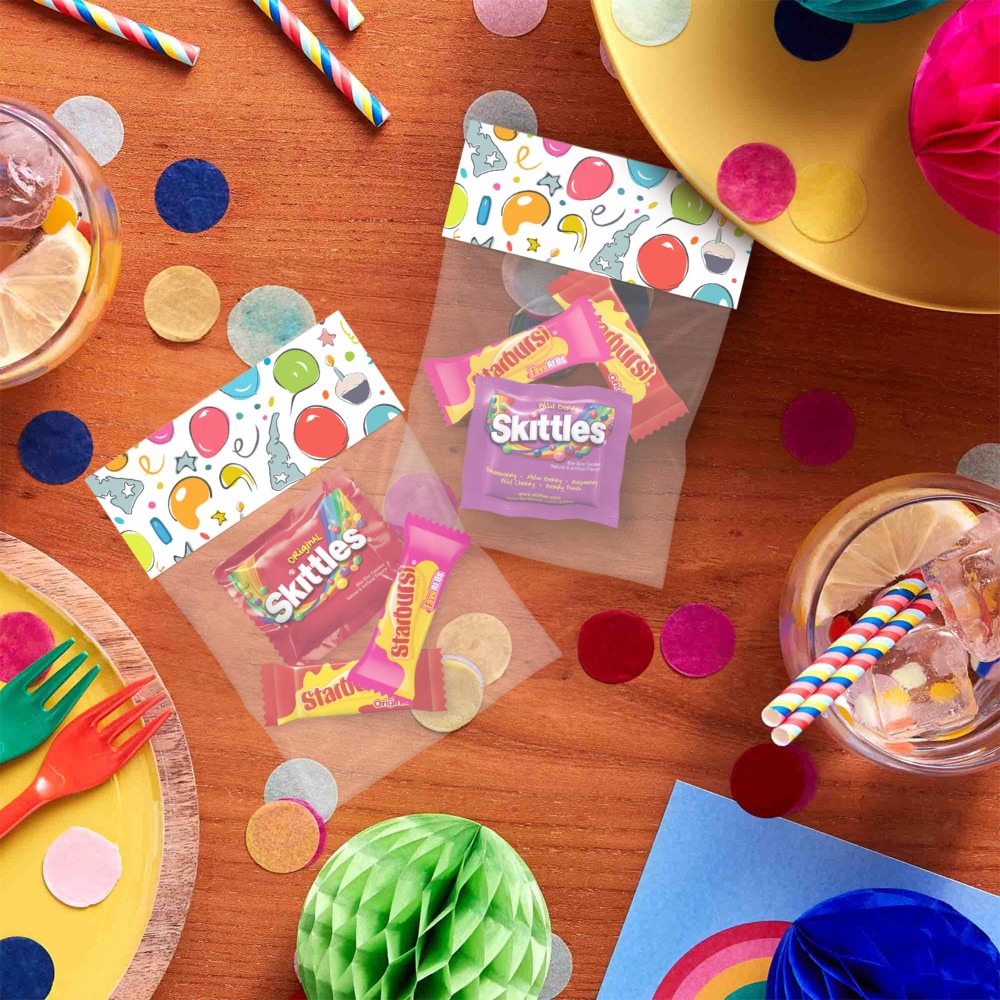 slide 3 of 6, Wrigley SKITTLES & STARBURST Fun Size Chewy Candy Variety Bag , Family Size, 14.24 Oz Bulk Bag, 14.24 oz