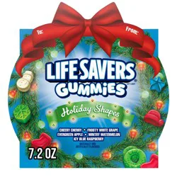 Life Savers Gummies Holiday Shapes Candy Wreath Box