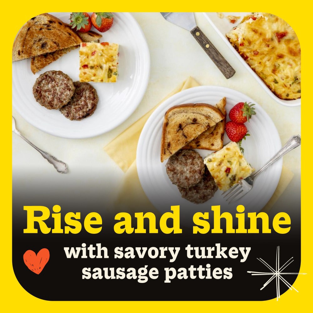 slide 6 of 6, Butterball All Natural Turkey Breakfast Sausage Patties, 8 Patties, 8 ct