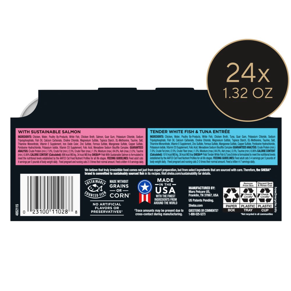 slide 6 of 6, Sheba Cat Food, 24 ct; 1.32 oz