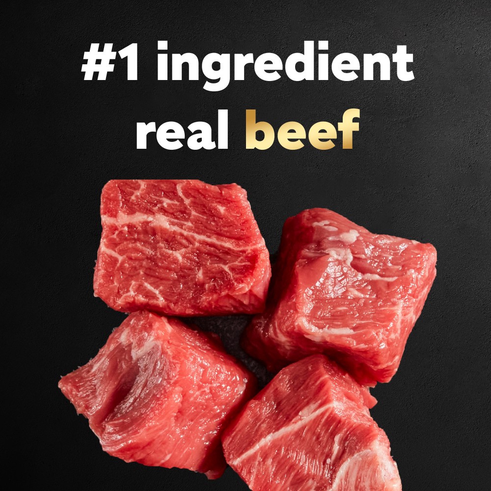 slide 5 of 6, Cesar Simply Crafted Adult Wet Complement Beef, Chicken, Purple Potatoes, Peas & Carrots, 8.82 oz