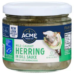 Acme Smoked Fish Herring, in Dill Sauce, Wild Caught
