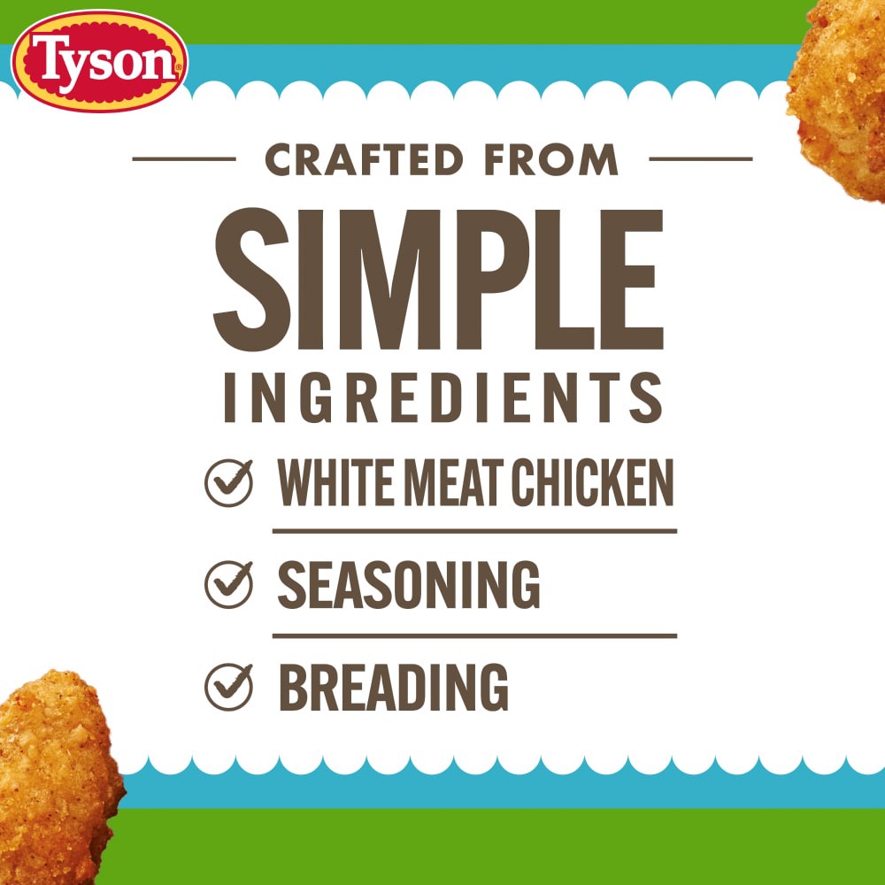 slide 3 of 3, Tyson Frozen Lightly Breaded Boneless Chicken Bites, 20 oz, 20 oz