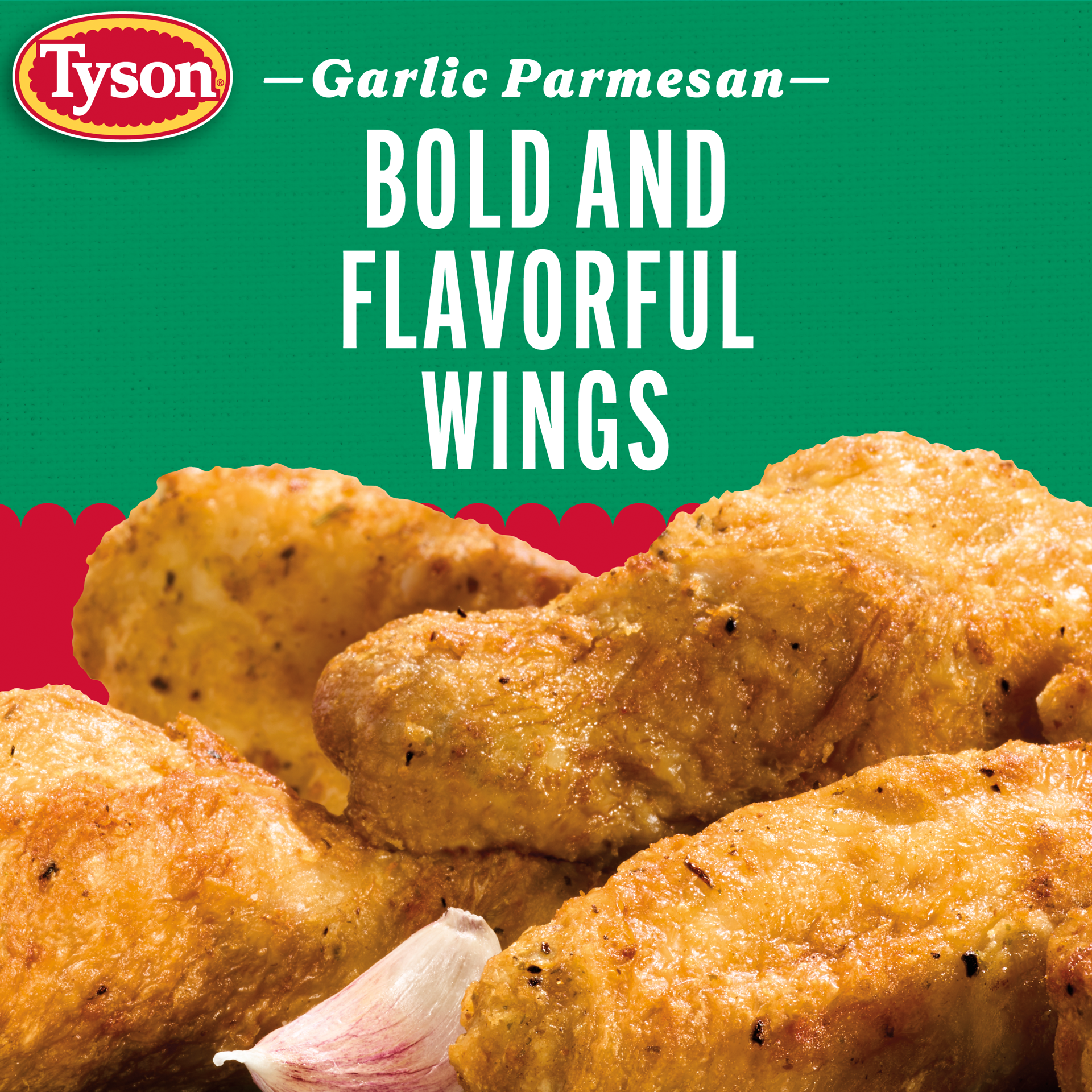 slide 4 of 6, Tyson Garlic Parmesan Crispy Wings, 20 oz