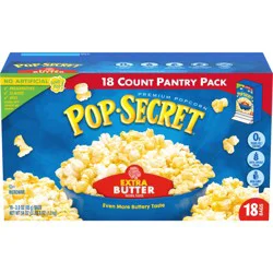 Pop-Secret Extra Butter Microwave Popcorn, 18 ct 3 oz Bags