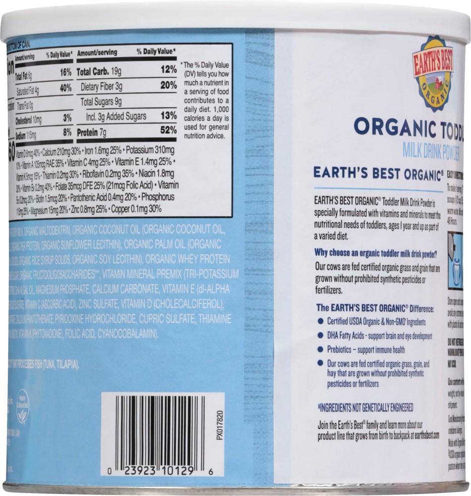 slide 4 of 4, Earth's Best Organic Toddler Milk Drink Powder 21 oz, 21 oz