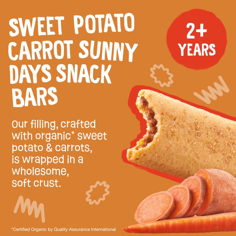 slide 3 of 6, Earth's Best Organic Sunny Days Sweet Potato Carrot Snack Bars 7 - 0.67 oz Bars, 7 ct