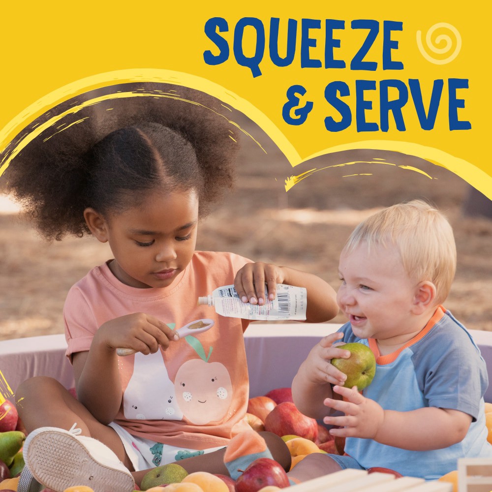 slide 3 of 6, Earth's Best® Puree Pouch - Wholesome Breakfast Sweet Potato Banana Oat, 3.5 oz