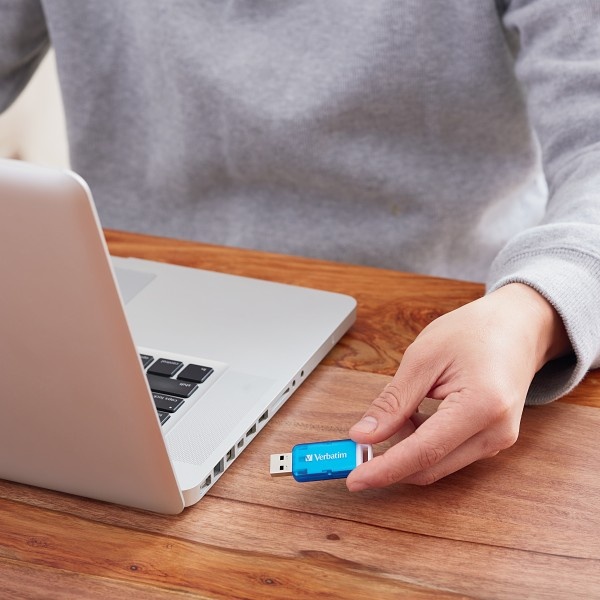 slide 10 of 10, Verbatim Seaglass Usb 2.0 Flash Drives, 32Gb, Assorted Colors, Pack Of 3 Drives, 3 ct