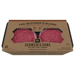 Schweid & Sons Beef Burgers, Fresh Ground, Butcher's Blend