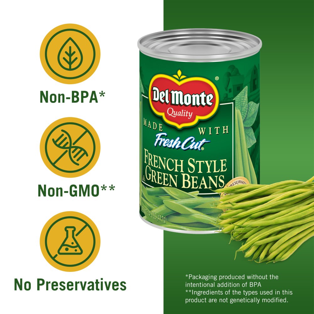 slide 6 of 6, Del Monte Blue Lake French Style Green Beans 14.5 oz Can, 14.5 oz