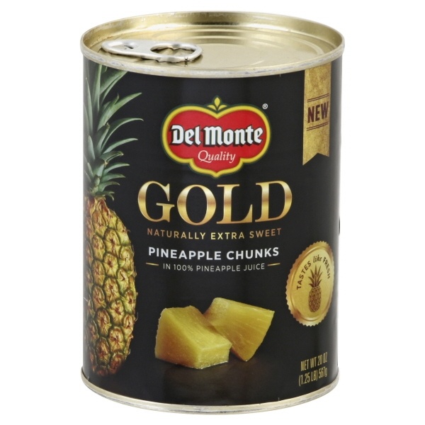 slide 1 of 1, Del Monte Gold Pineapple Chunks in Juice, 20 oz