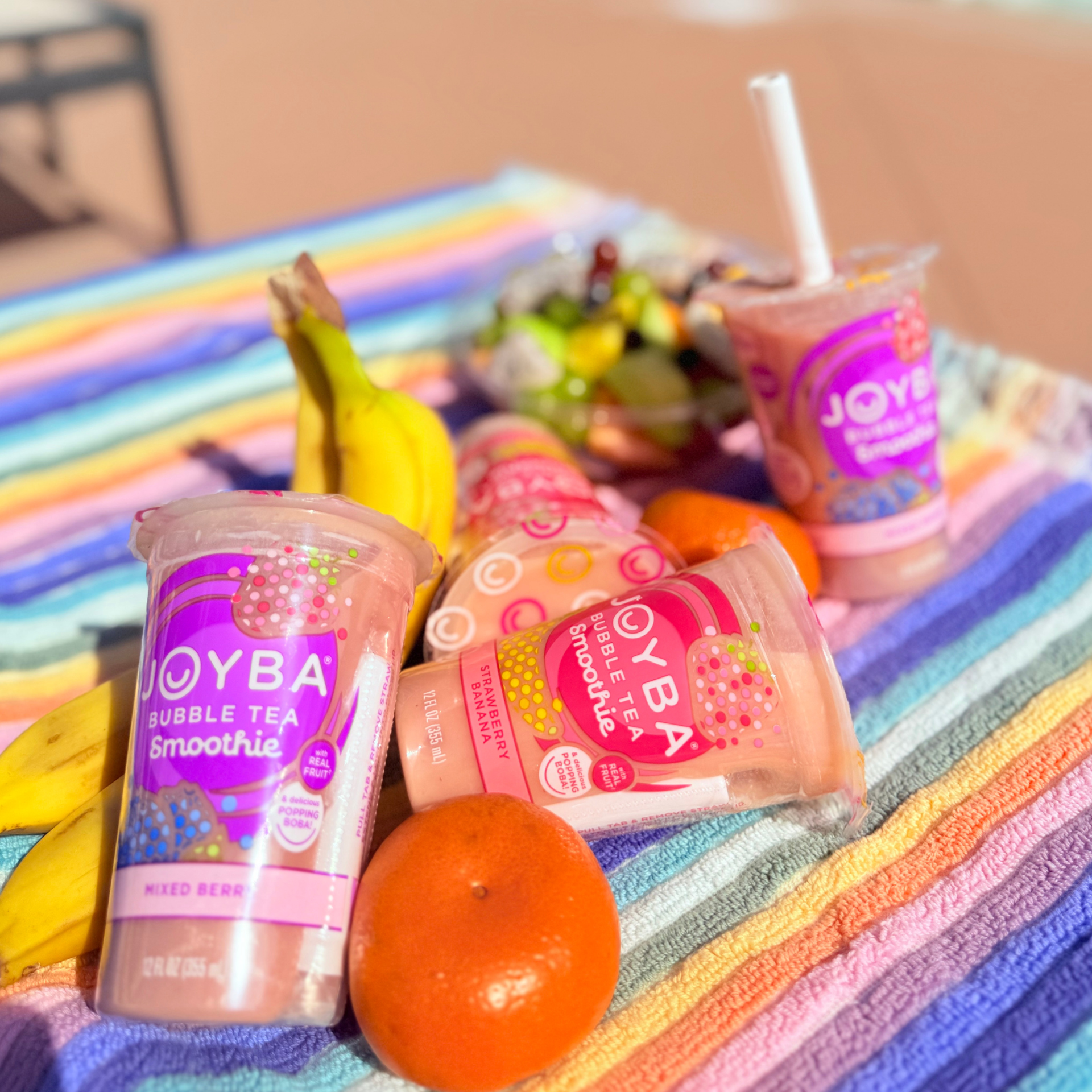 slide 5 of 5, Joyba Bubble Smoothie Strawberry Banana, 12 oz