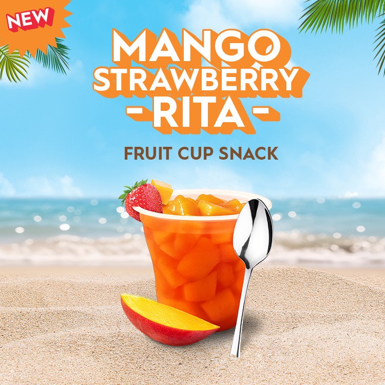 slide 5 of 5, Del Monte Escapes Mango Strawberry-Rita 2 - 7 oz Cups, 2 ct