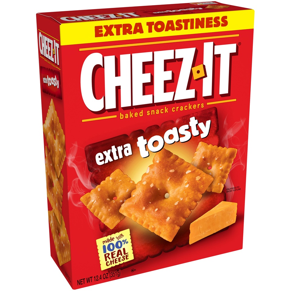 slide 3 of 3, Cheez-It Extra Toasty Cheese Crackers, 12.4 oz