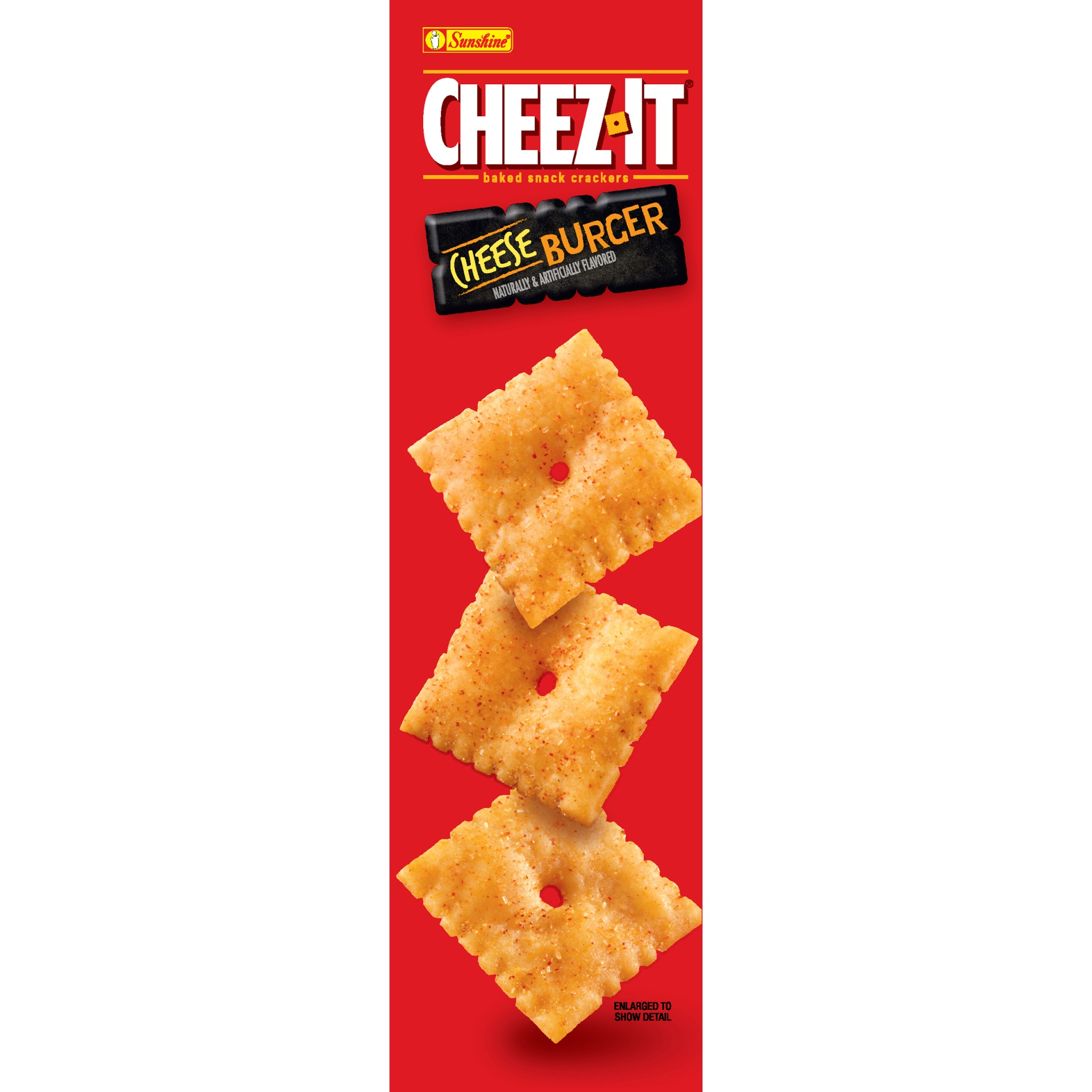 slide 7 of 8, Cheez-It Cheddar Burger Baked Snack Crackers, 12.4 oz