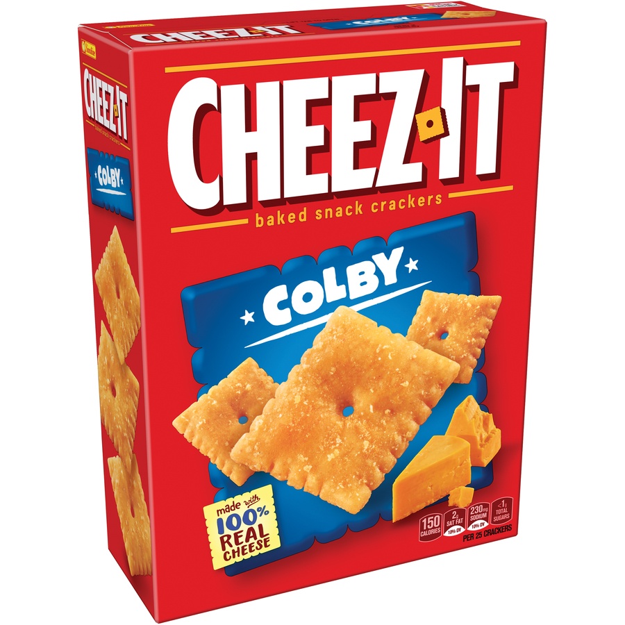 slide 3 of 7, Cheez-It Colby Crackers, 12.4 oz