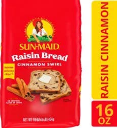 Sun-Maid Cinnamon Swirl Raisin Bread 16 oz