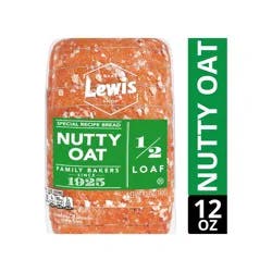 Lewis 1/2 Loaf Nutty Oat Bread 12 oz