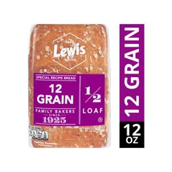 Lewis 1/2 Loaf 12 Grain Bread 12 oz