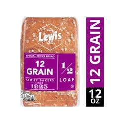 Lewis 1/2 Loaf 12 Grain Bread 12 oz